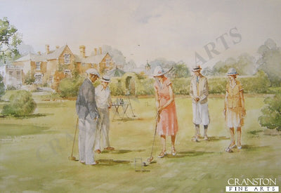Croquet on the Lawn by Douglas West.