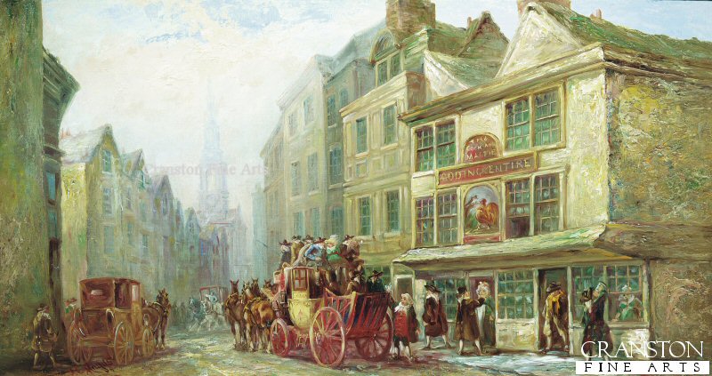 The Cock and Magpie, Drury lane, London by John Charles Maggs. (GL)