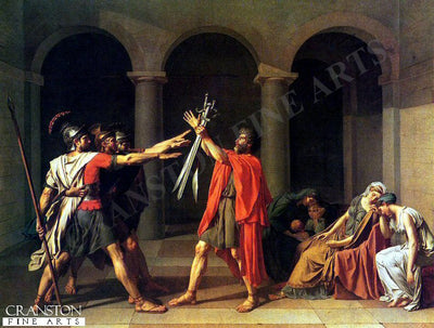 The Oath of the Horatii by Jacques Louis David (GL)