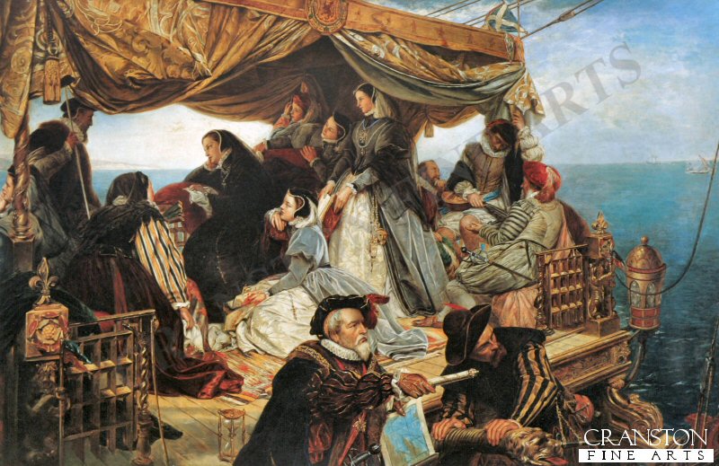 Marie Stuarts Farewell to France by Henry Nelson ONeil (GL)