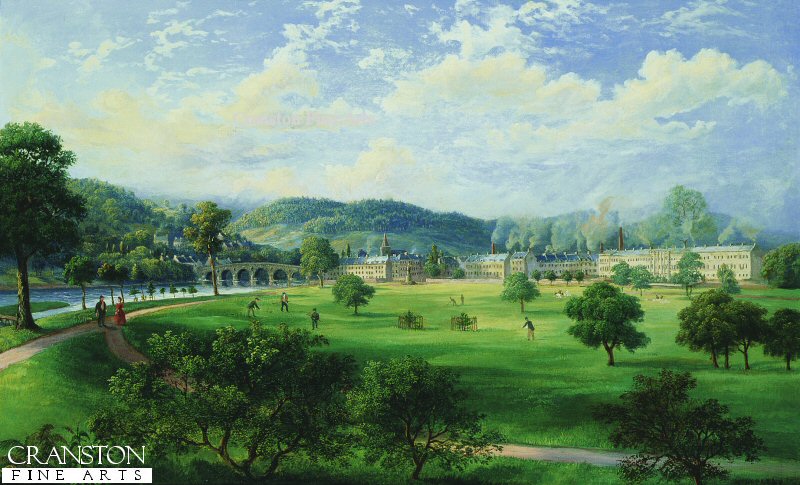 Playing Golf on the North Inch, Perth 1866 by McNeil MacLeay. (GL)