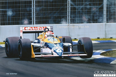Nelson Picquet by Ivan Berryman. (GS)