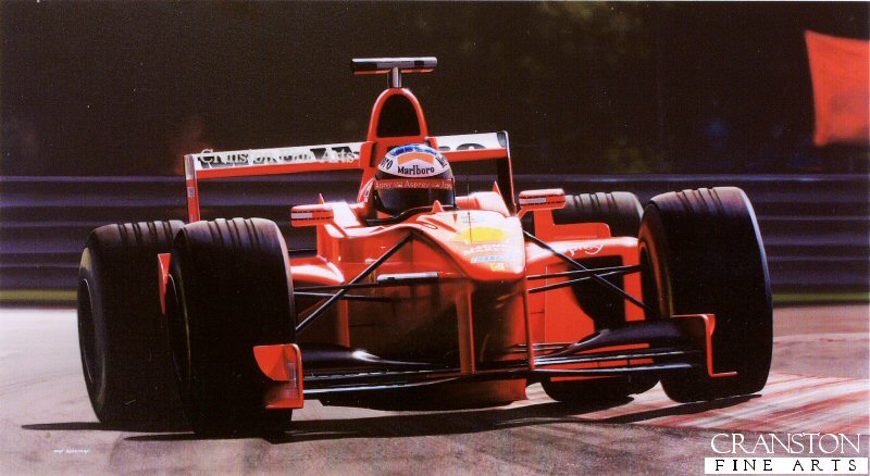 Michael Schumacher - Ferrari F-300 by Ivan Berryman. (AP)