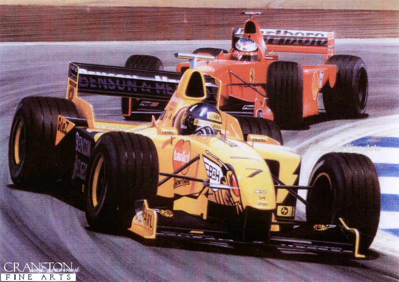 Damon Hill - Jordan by Ivan Berryman. (GS)