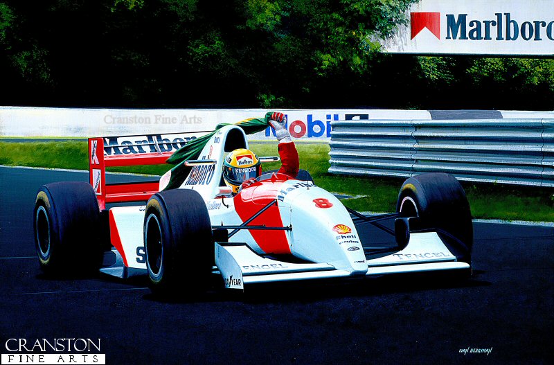 Senna's Final Victory by Ivan Berryman. (GS)