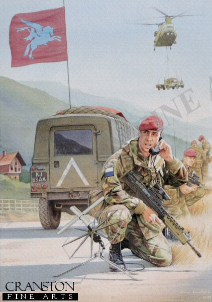 216 Parachute Signal Squadron, Kacanik Defile, June 1999 by Kevin Lyles. (AP)