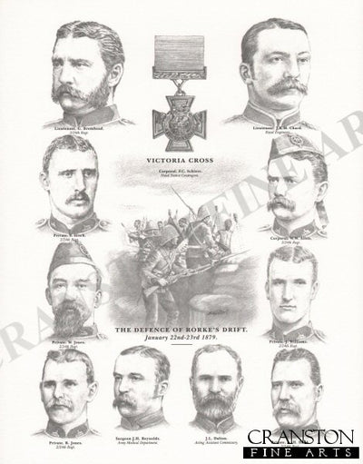 Victoria Cross Winners at the Defence of Rorkes Drift, January 22nd - 23rd 1879 by Stuart Liptrot