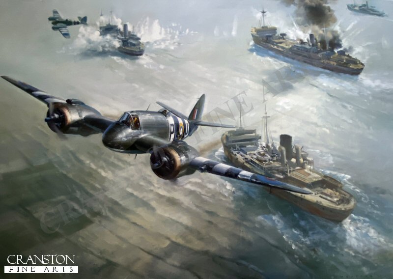Strike Wing Attack - Beaufighter by Frank Wootton.