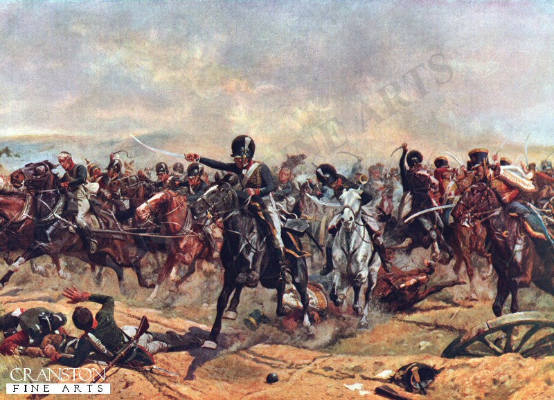 Norman Ramsay at Fuentes Onoro (5th May 1811) by William Barnes Wollen (PC)
