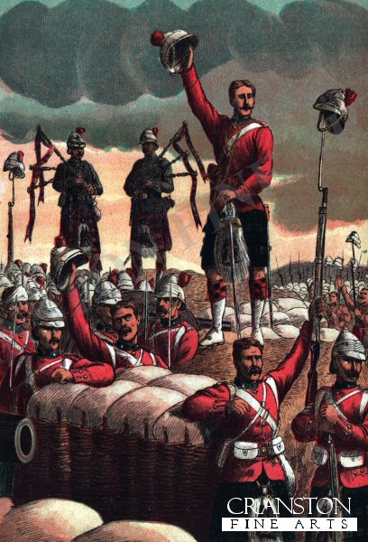 Highlanders in Possession of Egyptian Redoubt by Richard Simkin