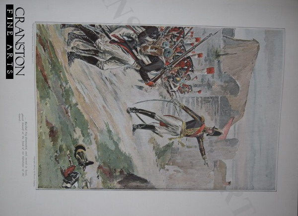 Marshal Ney at the Greneaux Farm-house by Marius Roy. (P)