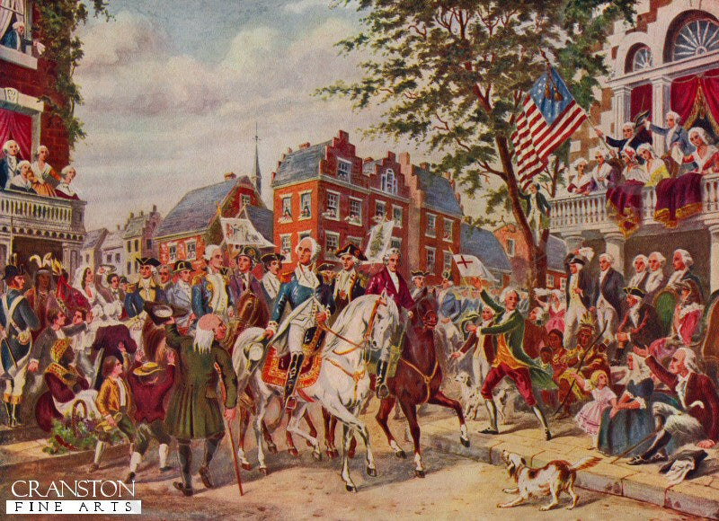 Washingtons Entry Into New York April 23rd 1789 by Alphonse Bigot (PC)