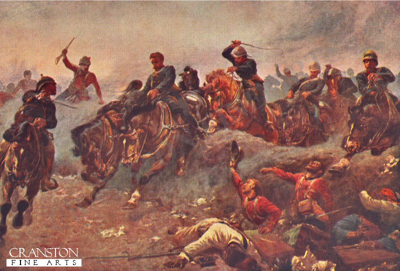 British Artillery Entering The Enemy Lines at Tel-El-Kebir by John Charlton. (B)