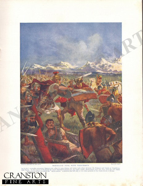 Marcellus Duel With Virdumarus by J.H.Valda. (P)