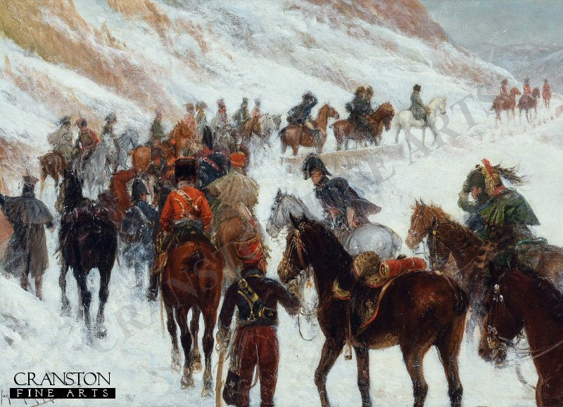 Napoleon's Army Traversing Somosierra Pass in the Guadarrama Mountains, 1808 by Jan Van Chelminski (PC)