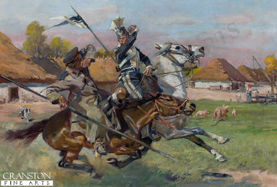 Uhlan fighting a Cossack by Wojciech Kossak.