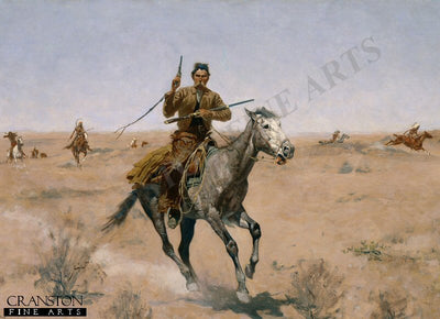 The Flight by Frederic Remington. (PC)
