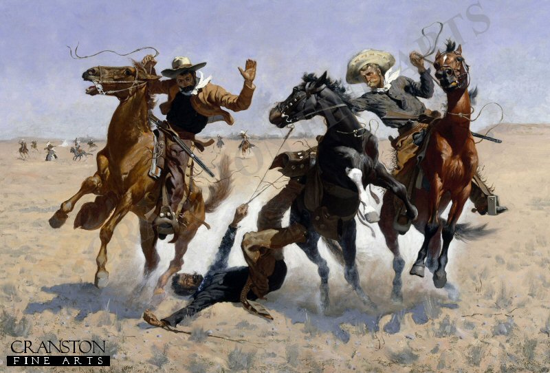 Aiding A Comrade by Frederic Remington