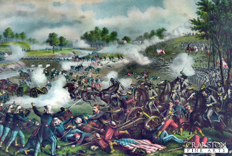 The Battle of Bull Run - July 21st 1861 by Louis Kurz