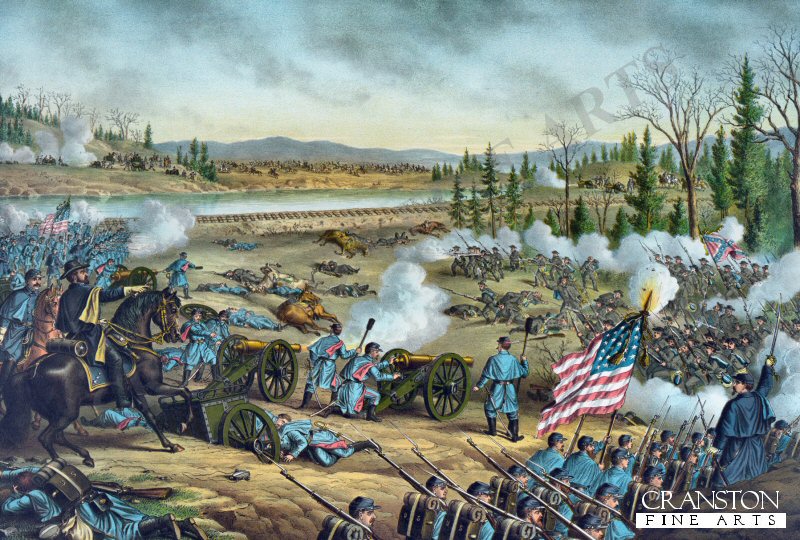 The Battle of Stones River - December 31st 1862 by Louis Kurz