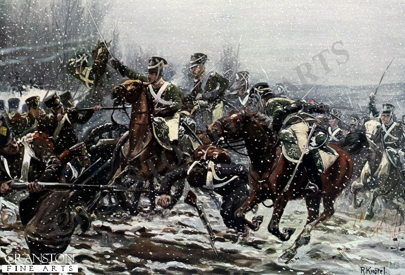 The Battle of La Rothiere on February 1st 1814 by Richard Knotel