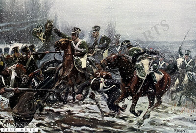 The Battle of La Rothiere on February 1st 1814 by Richard Knotel