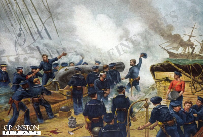 Kearsarge Sinking The Alabama - June 19th, 1864 by Henry Alexander Ogden