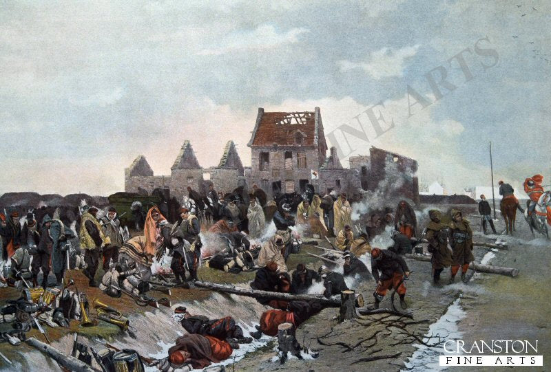 Bivouac After the Battle in Le Bourget by Alphonse De Neuville