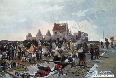 Bivouac After the Battle in Le Bourget by Alphonse De Neuville