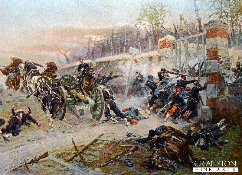 Montretout, Defence of Longboyau's Gate by Alphonse De Neuville (PC)