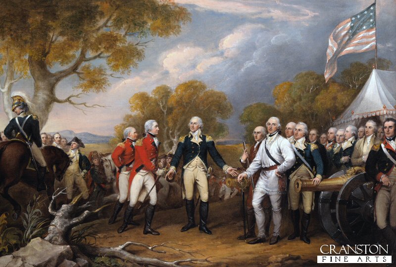 The Surrender of General Burgoyne at Saratoga, October 16 1777 by John Trumbull