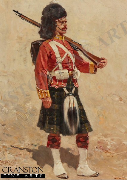 A Private in the Gordon Highlanders by Hermanus Willem Koekkoek