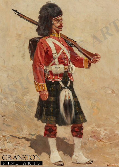 A Private in the Gordon Highlanders by Hermanus Willem Koekkoek