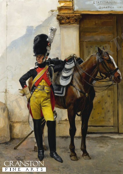 An Elite Gendarme of the Imperial Guard by Francois Flameng