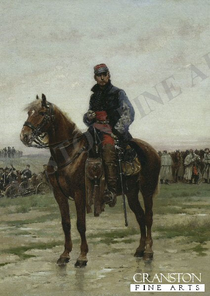 A Mounted Officer by Edouard Detaille