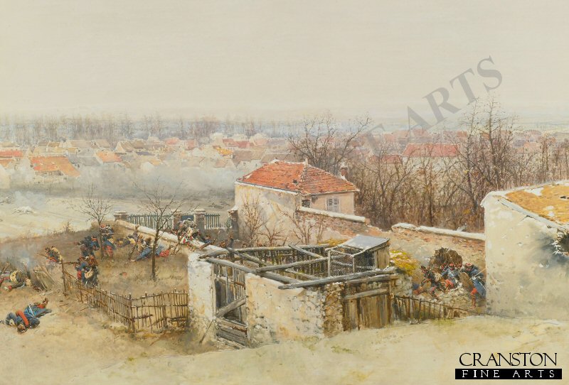 A Study for the Panorama of the Battle of Champigny by Alphonse De Neuville