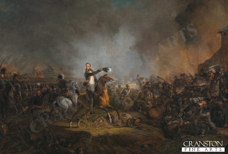 The Prince of Orange at Quatre Bras, 16th of June 1815 by Jan Wlliam Pieneman.