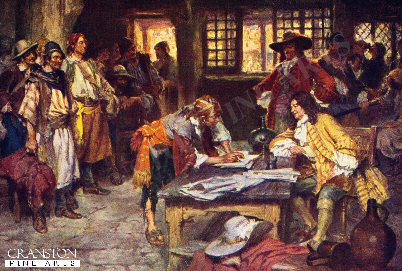 Signing on the Crew of a Privateer by Arthur David McCormick