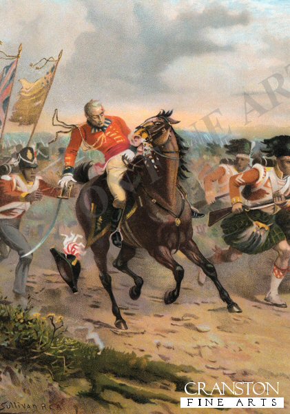 The Death of Sir Thomas Picton at Waterloo by William Holmes Sullivan (PC)