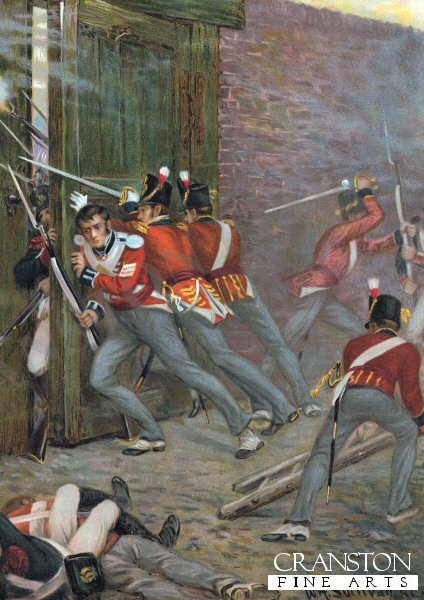 Closing the Gate at Hougoumont by William Holmes Sullivan (PC)