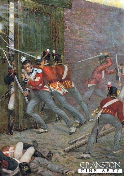 Closing the Gate at Hougoumont by William Holmes Sullivan (PC)