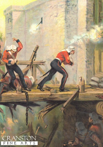 Blowing up the Cashmere Gate at Delhi by William Holmes Sullivan (PC)
