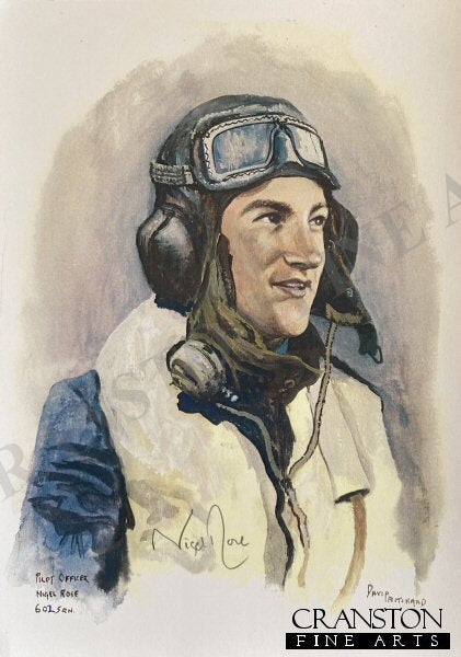 Portrait of Pilot Officer Nigel Rose, 602 Sqn by David Pritchard