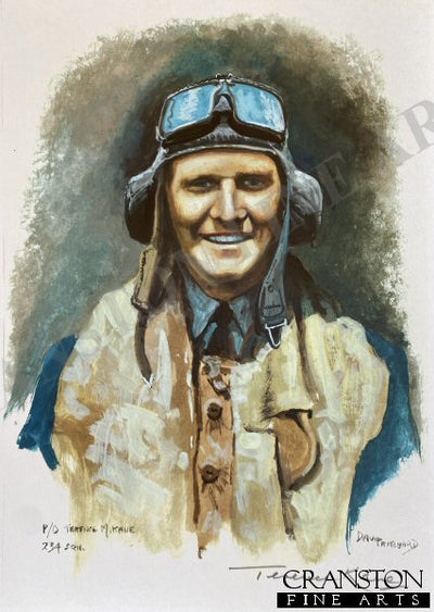 Portrait of Pilot Officer Terence M. Kane, 234 Sqn by David Pritchard