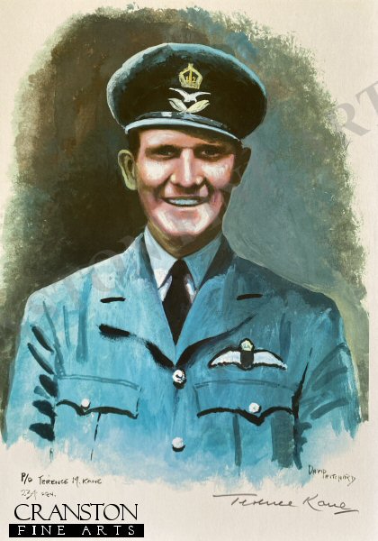 Portrait of Pilot Officer Terence M. Kane, 234 Sqn (2nd Ver.) by David Pritchard