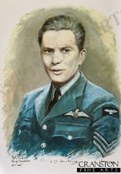 Portrait of Sergeant Pilot David Denchfield, 601 Sqn by David Pritchard