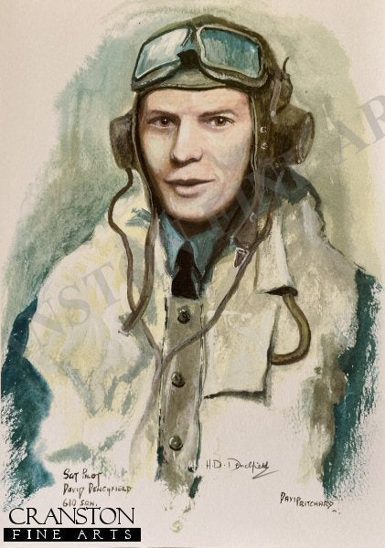 Portrait of Sergeant Pilot David Denchfield, 610 Sqn by David Pritchard
