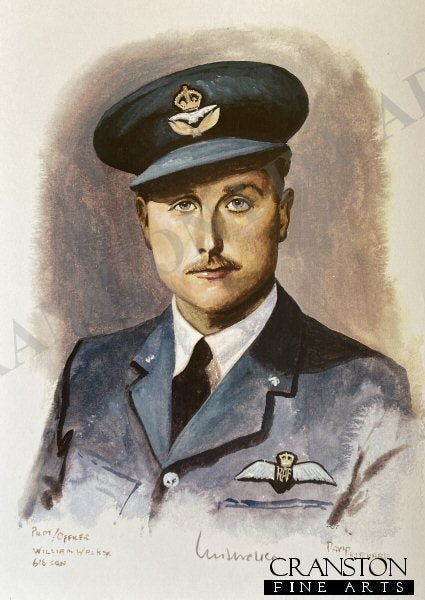 Portrait of Pilot Officer William Walker, 616 Sqn by David Pritchard