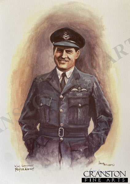 Portrait of Wing Commander Peter Ayerst by David Pritchard