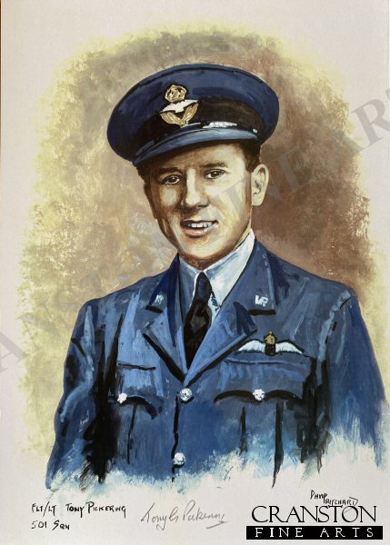 Portrait of Flight Lieutenant Tony Pickering, 501 Sqn by David Pritchard